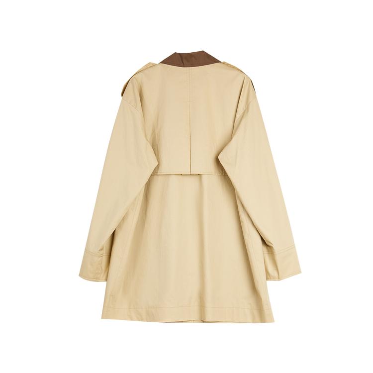 ELLE French Elegant Fresh Temperament Long Sleeve Trench Coat Women outerwear L8ADS200