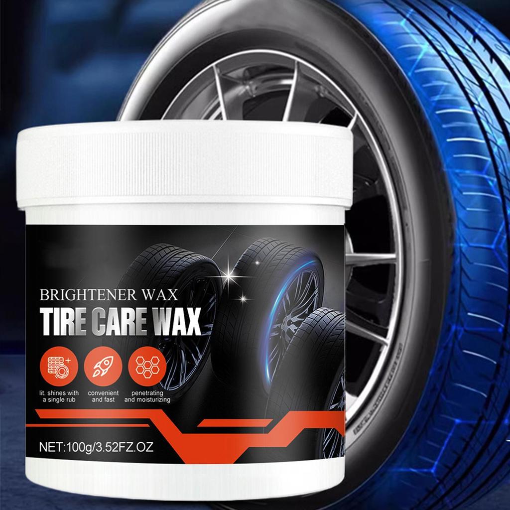 Wheel Shine For Car Tires 100g Car Wheel Shine Restorer Cleaning Polishing Detailing Agent Tire Refurbishing Coating Wax For