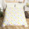 Easter Eggs Duvet Cover Boys Girls Cartoon Colorful Egg Theme Bedding Set Happy Easter Comforter Cover Floral Flower Quilt Cover