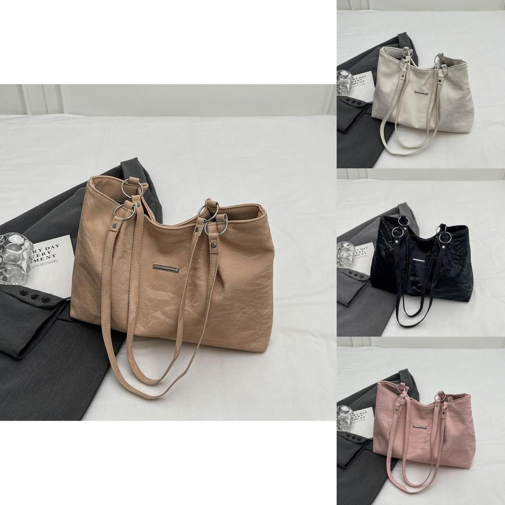 Stylish Casual Unique Big Capacity Tote Bag For Women 2024 New Trendy Street Style Commuter Handbag