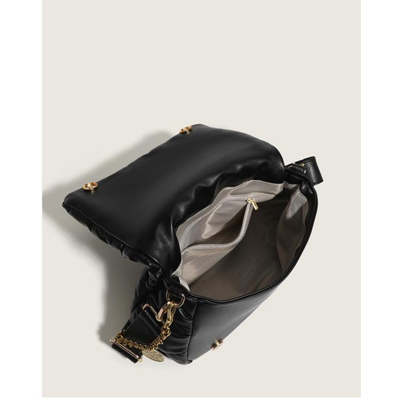 Женская сумка трендовая новая мягкая кожаная роскошная дизайнерская сумка через плечо — фото 6