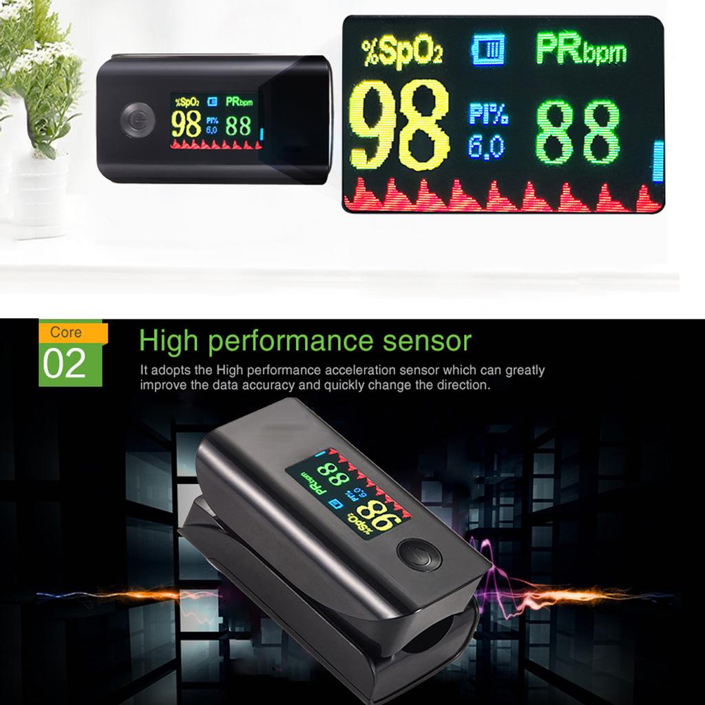 Buy Fingertip Oximeter Blood Oxygen Saturation Machine Monitor Black at