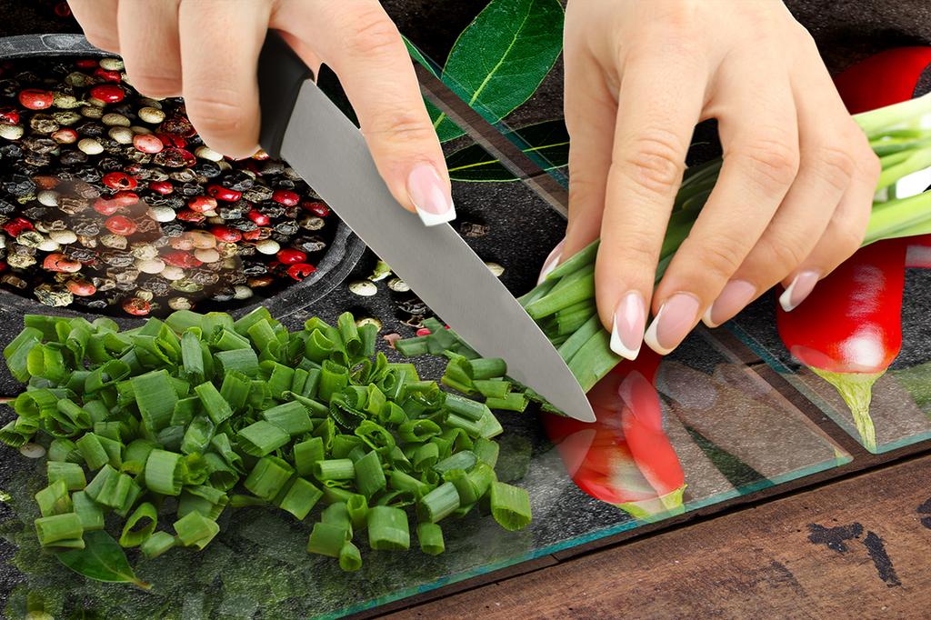 Glass protective plate for stove 2x45x52 Chili