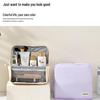 Large Capacity PU Travel Makeup & Pencil Case: Stand-up Bag with Compartments for Brushes & Palettes