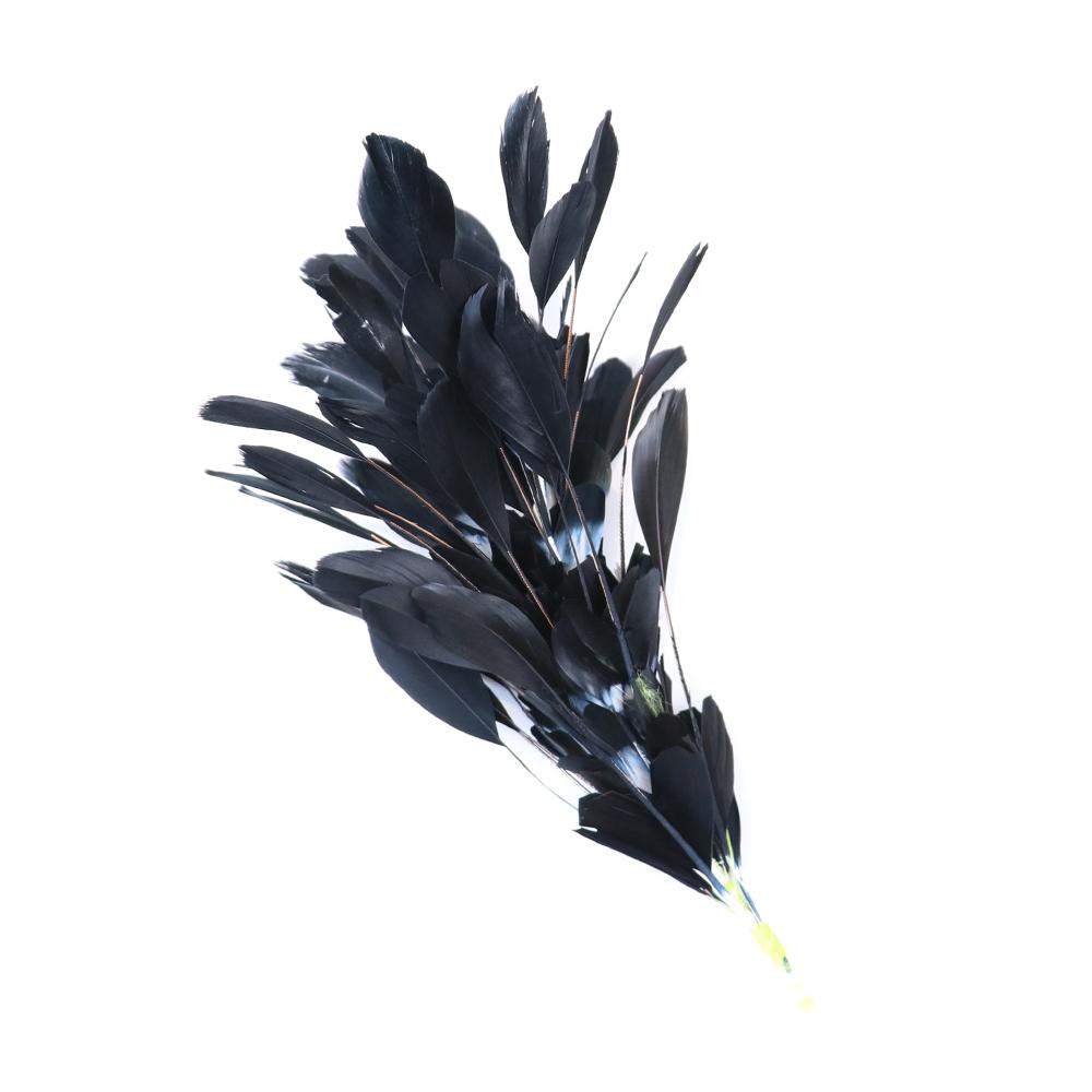 Beautiful 1PCS Roster Goose Turkey Feather Crafts for DIY Feather Headpiece HeadBands for Women 1920's Decoratiev Plumes Flower