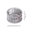 Girante per Ventilatore Centrifugo, Multi-Pala, Lamiera Zincata, Diametro 96mm, Altezza 48mm, Direzione A, Fissaggio a Vite, Compatibile con Radiatore, Desktop,
