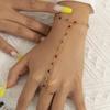 Boho Creatieve Eenvoudige Kristallen Vingerarmband Voor Vrouwen Gouden Kleur Schakelkettingen Verbinden Hand Harness Armbanden Y2K Sieraden Cadeau