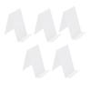 5 Pcs Acrylic Book Nail Art Display Holder Transparent Multifunctional Book Display Easel Holder for