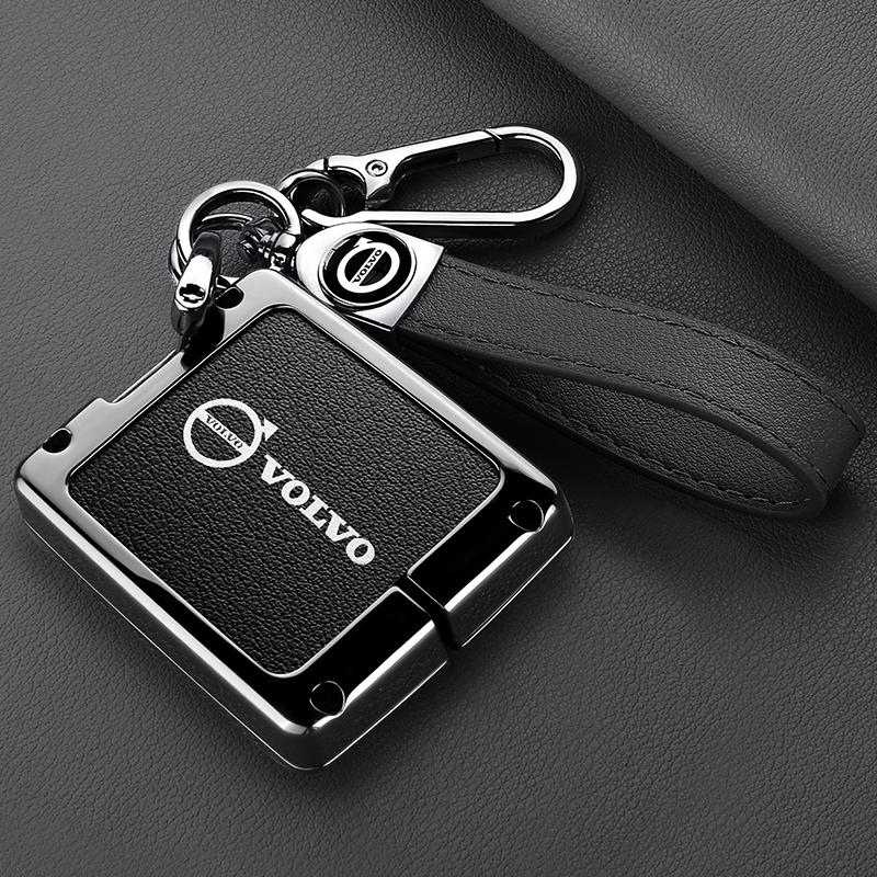 Zine Alloy Car Key Case Shell Cover Holder Protection Fob For Volvo EM90 MPV 2025 XC60 S60 S90 XC90 EX30 XC40 Keychain Accessory