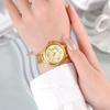 Small Disc Vintage Roman Steel Belt Watch Ladies Premium Calendar Window Luxury Quartz Watch