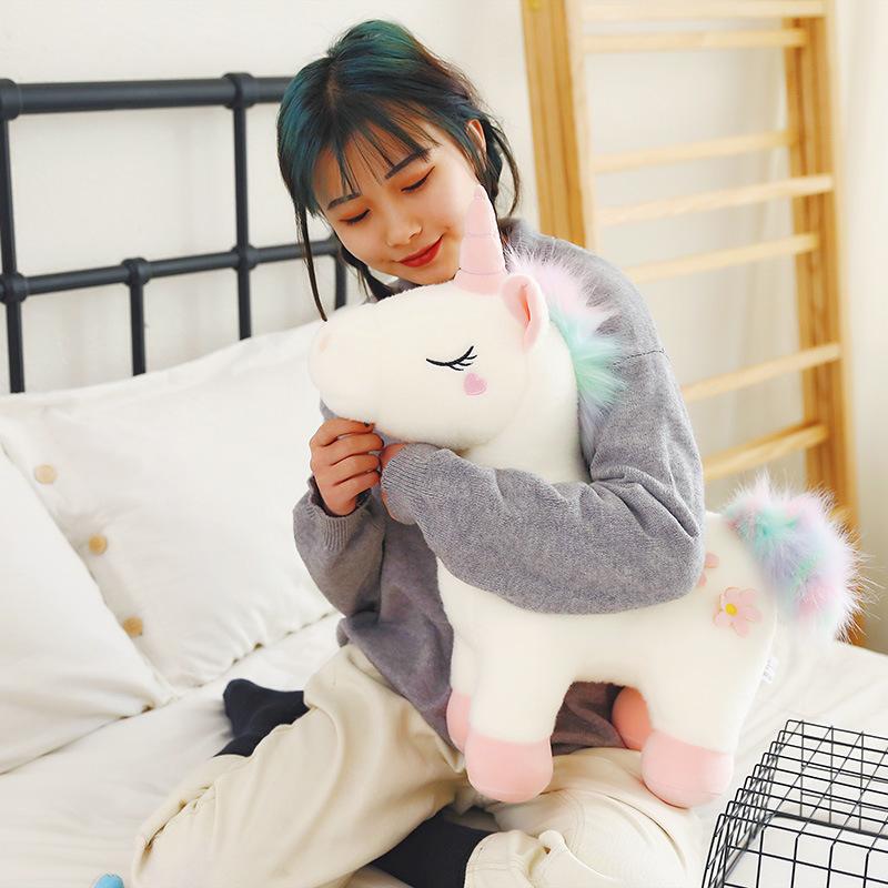 30-40cm Kawaii Unicorn Stuffed Plush Toy Soft Animal Horse Dolls For Children Girl Pillow Birthday Gifts