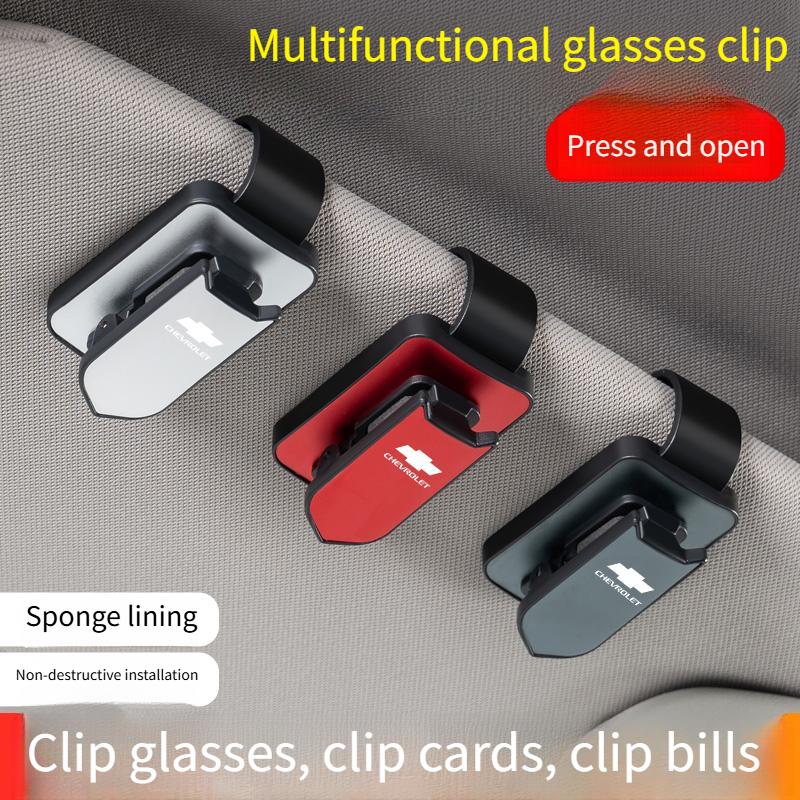 AABHO1 Chevrolet car glasses frame multifunctional sun visor storage clip sunglasses frame interior accessories