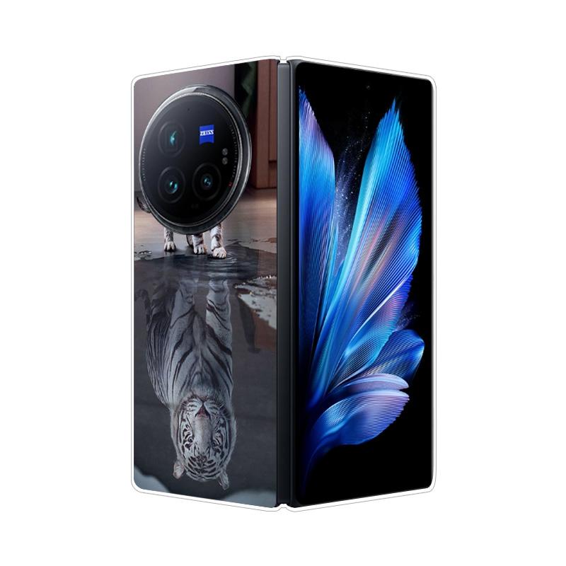 Per VIVO X Fold 3 Pro XFold 3 X Fold 2 Plus Custodia Cover Posteriore Rigida in PC Effetto Marmo Per Vivo X Fold3 Pro Fold2 Guscio Telefono Copertura Completa