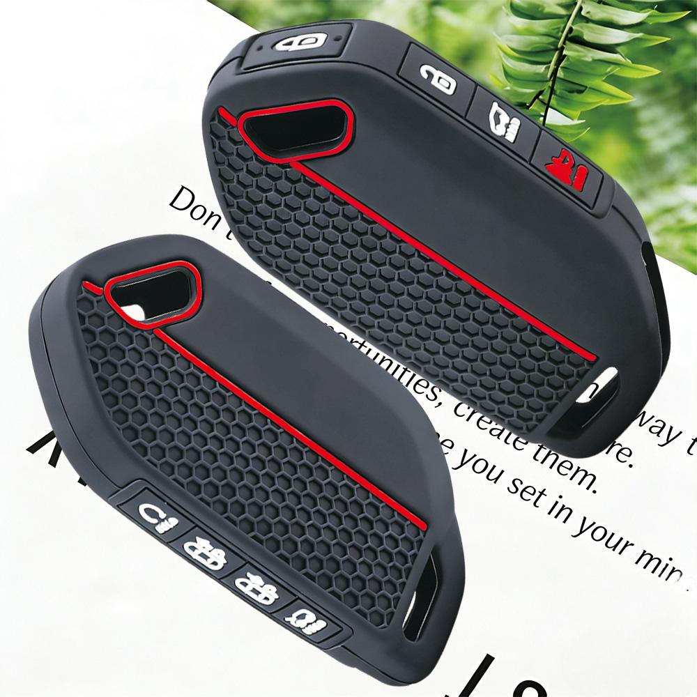 7/8/9 Buttons Silicone Car Key Case Cover Fob Holder For Kia Picanto Sorento Mq4 Carnival Ka4 Morning K5 Carens Ev5 Ev9