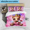 Gr-oot Valentine's Day 3PCS Bedding set,Ideal for 1pc Duvet Cover And 2pcs Pillowcases Perfect for Fan gift,Ideal for Bedroom, Dormitory