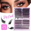European & American Slanted Flying Fox Series Dense Cluster DIY False Eyelashes