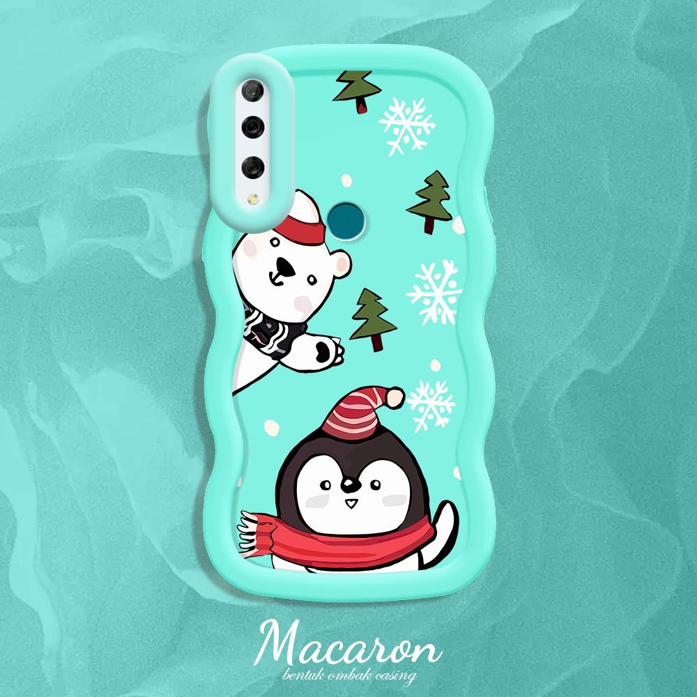 

Окрашенный узор Big Wave Edge Мягкий силиконовый материал Macaron чехол для телефона противоударный защитный резиновый чехол для iPhone Huawei Honor Infinix Tecno Tecno Pova 6 Neo синий