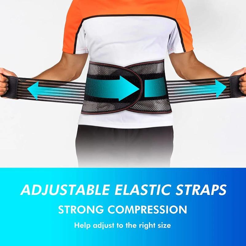 Adjustable Back Brace For Men And Women Anti Skid Mesh Lumbar Support Belt For Lower Back Pain Relief