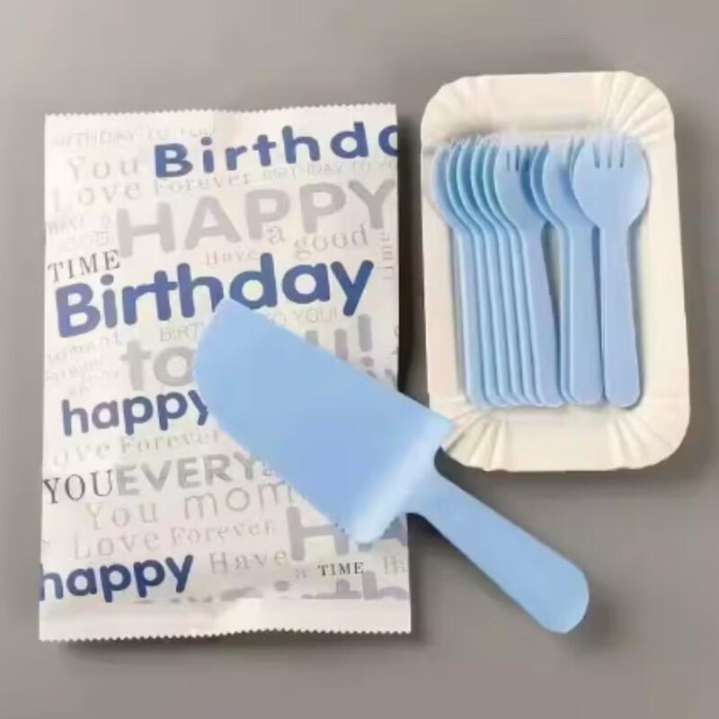 Star Rudder Disposable Birthday Cake Cutlery Set