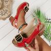 Sandales d'été neuves grande taille à talons hauts – Chaussures à bout ouvert, style européen et américain pour femmes
