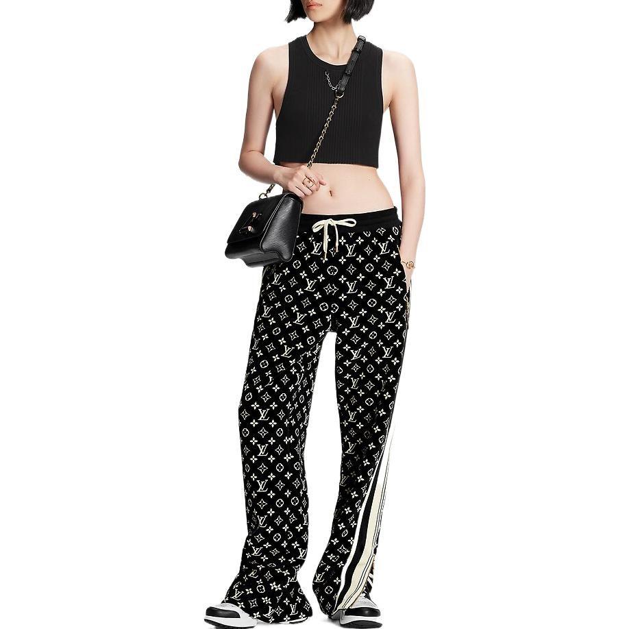 LOUIS VUITTON FW22 Knitted Sweatpants Women's Black 1AAP2C