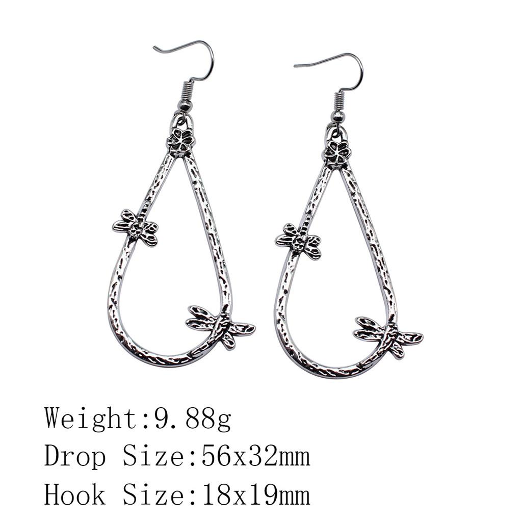 New Year's Day Earrings Women Geometric Water Drop Circle Drop & Dangle Earring Home Garden Party Earrings