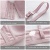 Women Front Buckle 36-44 B C Large Size Bras Solid Color Brassiere Wireless Bralette Seamless Mother Middle Aged Underwear Bra