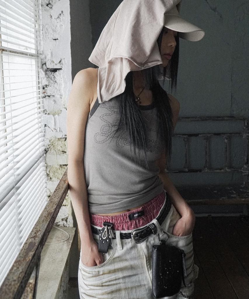 AAKAM Scarf Cap (Beige)