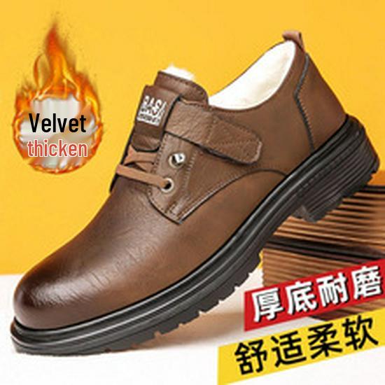 Men's Black Leather Business Casual Shoes - Spring & Autumn Korean Style, Versatile for Weddings or Everyday Wear