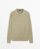Masimodutti Wool Cotton Round Neck Knit Sweater