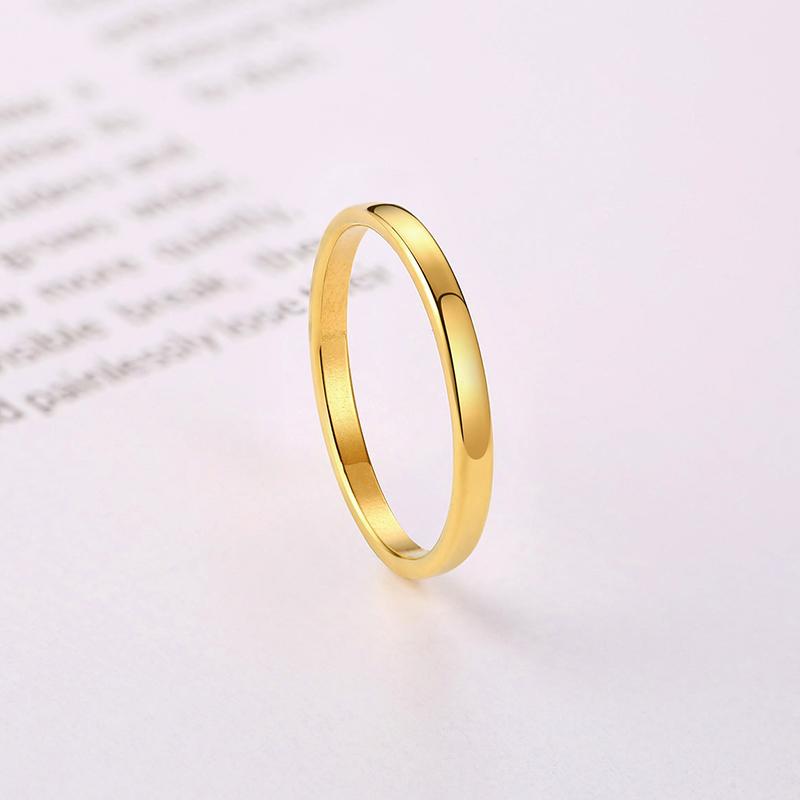 Minimalist Stacking Ring Set, Chic Twist Pinky Promise Rings for Women, Anti Allergy Stainless Steel Metal Wedding Bands Jewelry