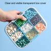 Yousheng Pill Box 9 Compartments Moisture-proof Large Capacity Transparent Design Pill Organizer for Home Travel