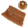 Dog Lion Mane Light Brown Pet Headgear Costume Wig Decoration Tool For Dog Performing Cosplay