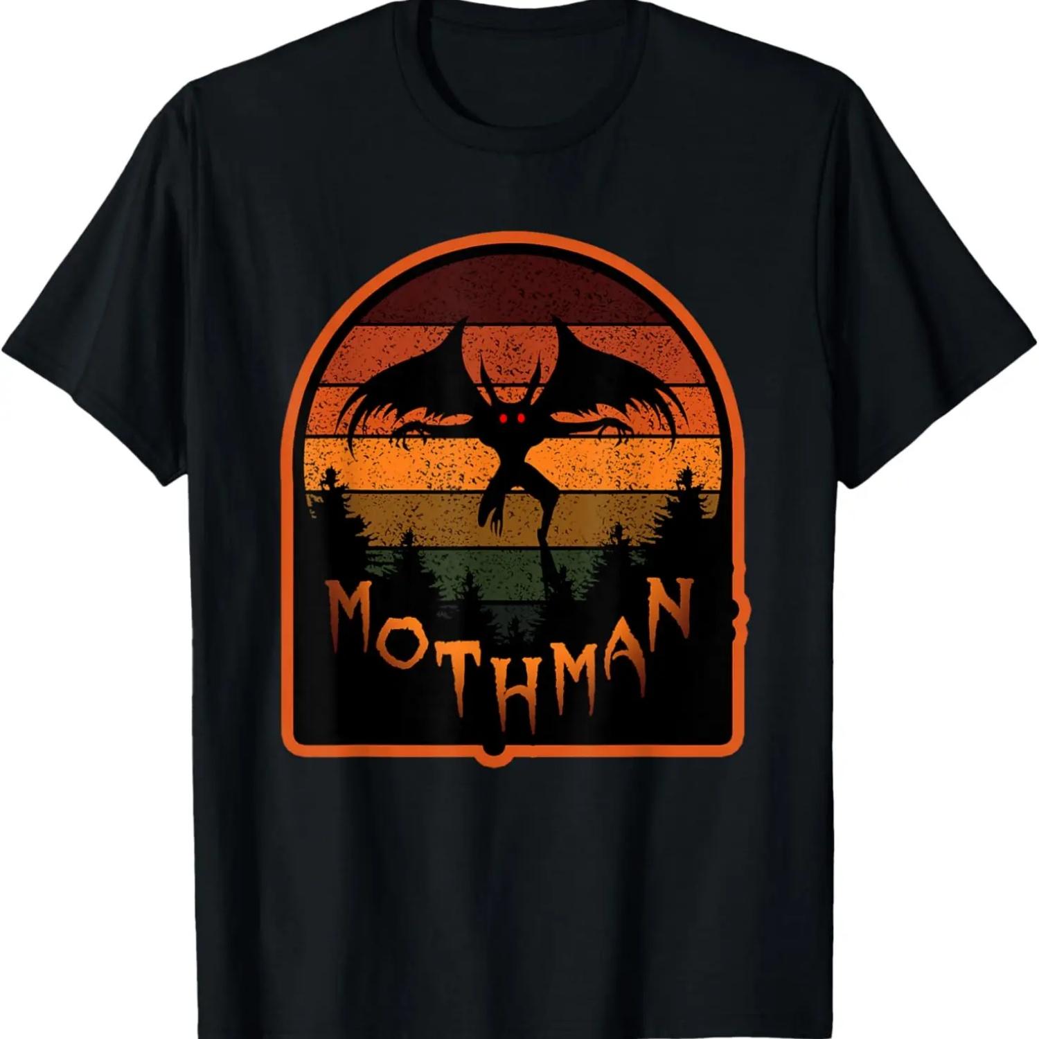 

Cryptid Vintage Orange Mothman Folklore T-Shirt XXXXXL чёрный