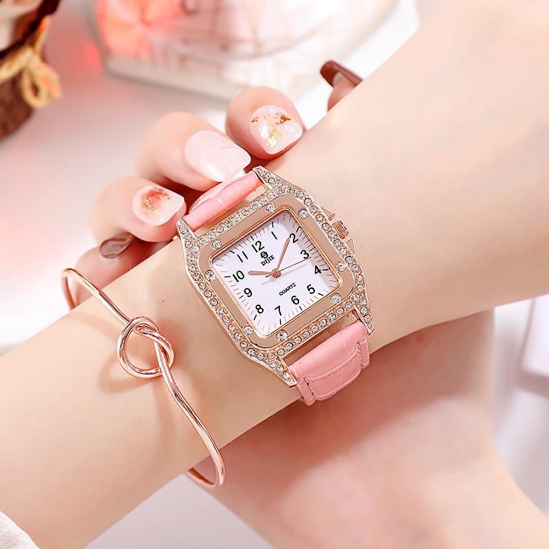 Watch School Girl Retro Square Watch Cold And Versatile Atmospheric Fashion Forest Girl Simple Casual Trendsetter