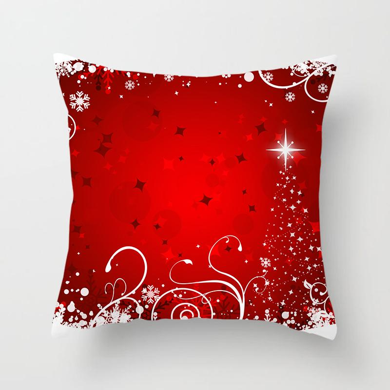 Merry Christmas Throw Pillow Cover Christmas Red Throw Pillow Cover For Sofa Home Decor