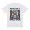 Leave It Behind Me and The Kitten Will Get A Wild Meme Printed Women Short Sleeved Tshirt Loose Casual Round Neck Clothing