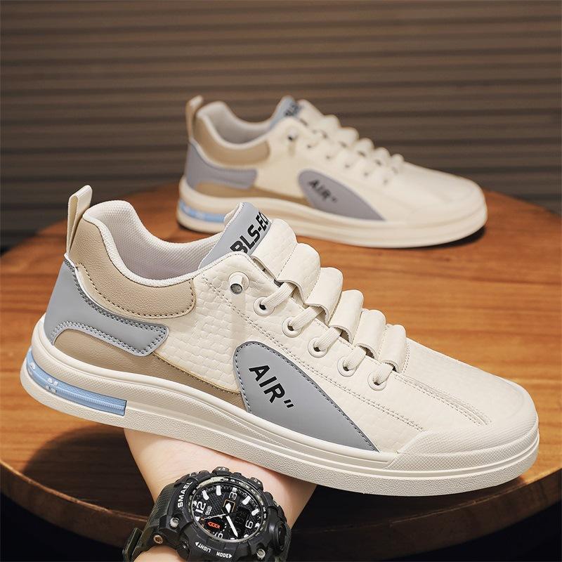 Herrenschuhe Herbst atmungsaktiv neu vielseitig Sportlich lässig flache weiße Board-Schuhe Herrenschuhe