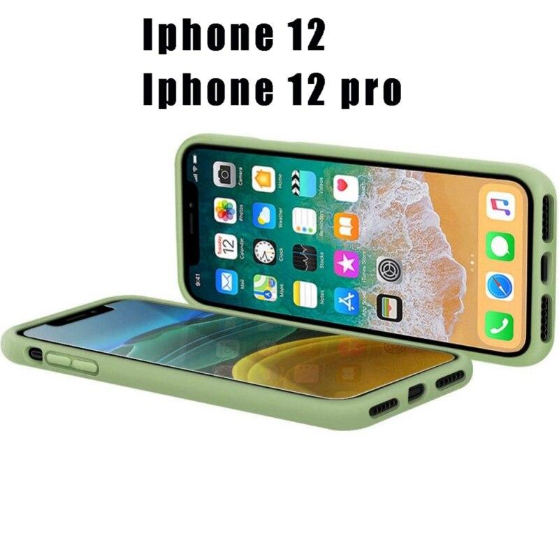 Liquid Silicone Case For Apple Iphone 12 Mini Pro Max Full Body Slim Design Phone Case Cover With Microfiber Lining Matcha Green Buy From 3 On Joom E Commerce Platform