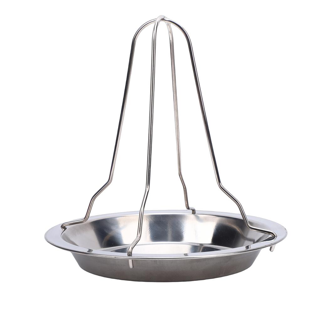 Chicken Roaster Rack Stainless Steel Foldable Chicken Holder Vertical Roasting Stand for BBQ 2 Pack Large Roast Chicken