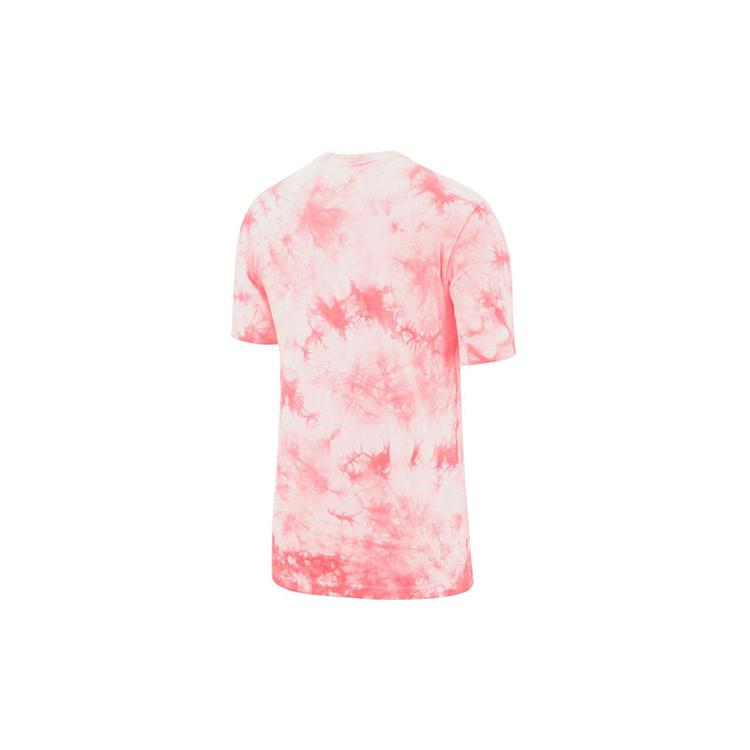 Nike T Shirts Men's Pink Crew Neck Moderate Straight Fit BQ0079-100