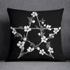 Cool black style black background printed pattern cushion cover for home bedroom living room sofa decorative pillowcase