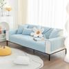 Cotton Sofa Cover General Solid Color Plaid Living Room Non-Slip Sofa Cushion Cover Wear-Resistant Washed Cotton Sofa Cover