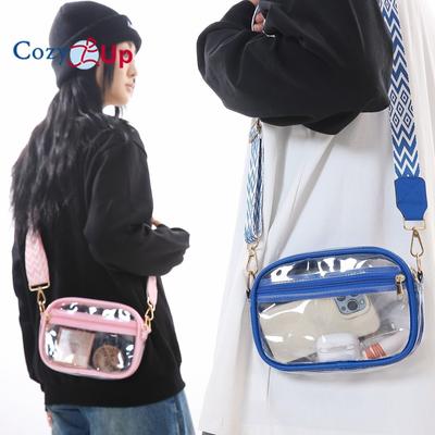 Cozy Up Transparent PVC Crossbody Small Bag, Single Shoulder Beach Crossbody Bag