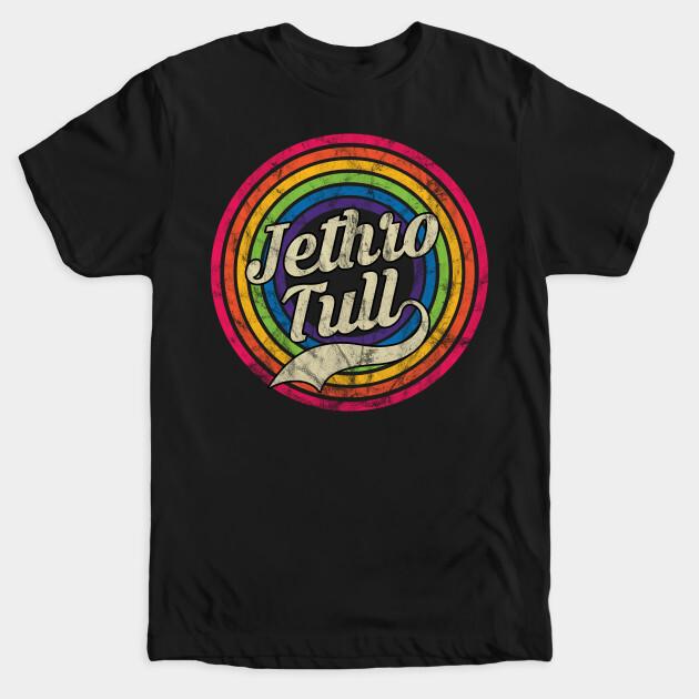 Jethro Tull Retro Faded Rainbow Ian Anderson Thick As A Brick Aqualung T-Shirt Unisex T-Shirt XXL