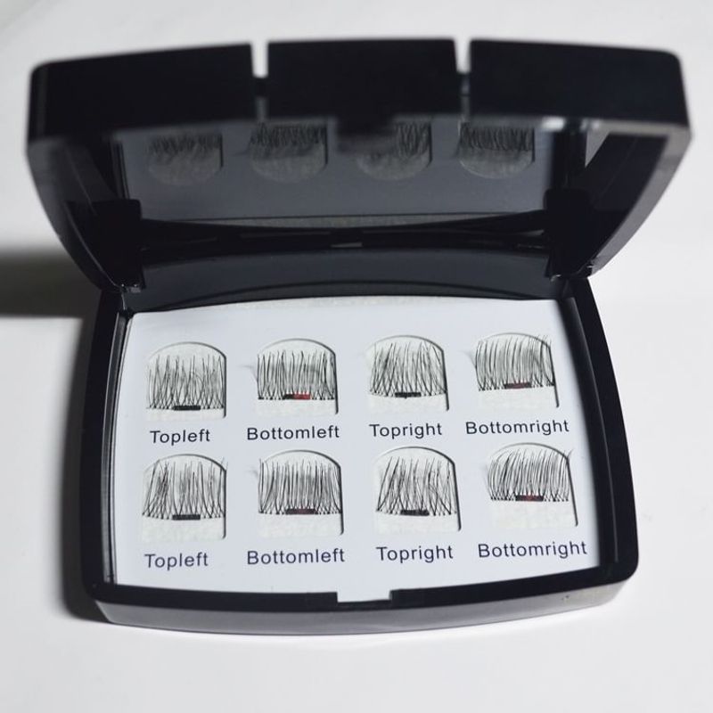Lactacia - Magnetisches Multipack-Falsche Wimpern mit Spiegel-Etui (Verschiedene Designs)