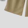 INCERUN 2PCS Men Sleeveless Thin Blazer Tops Long Pants Casual Sets Outfits
