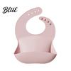 Non Irritating Silicone Bibs for Summer Baby Bib Waterproof Soft Adjustable Feeding Durable Comfortable Sensitive Skin Large Pocket Food Catch