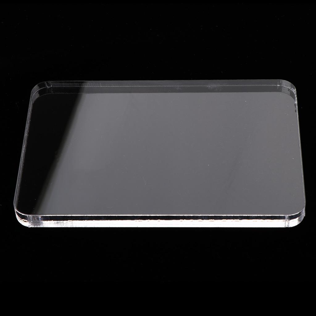 Acrylic Stamping Block Scrapbooking Tool for Clear Stamps Ink Pads and Card Craft Projects