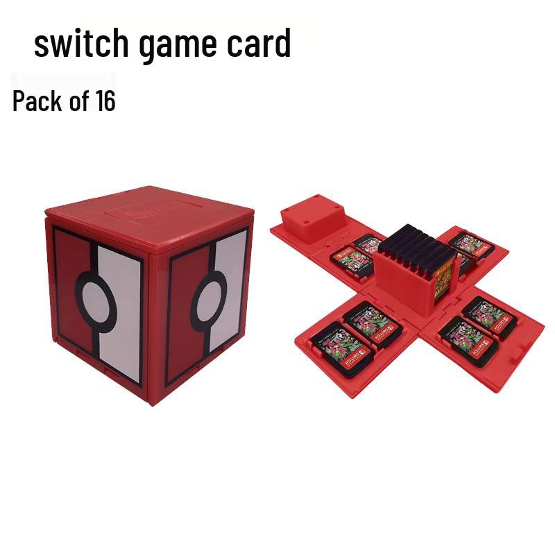 Switch OLED Console Game Card Storage Case - Large Capacity Folding Cartridge Holder